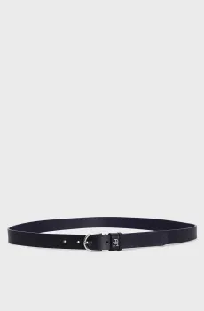Женский темно-синий кожаный ремень ESSENTIAL EFFORTLESS 2.5 Синий 85 Tommy Hilfiger AW0AW16354