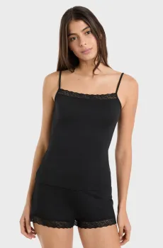 Женский черный топ KITTY Черный XS Etam 6557884