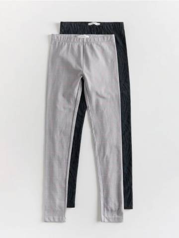 Reserved - Легінси з додаванням бавовни, 2 пари - чорний - 828CY-99X Reserved - Легінси з додаванням бавовни, 2 пари - чорний - 828CY-99X