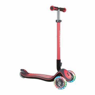 Самокат Globber Elite deluxe червоний з підсвіченням (444-402) Самокат Globber Elite deluxe червоний з підсвіченням (444-402)