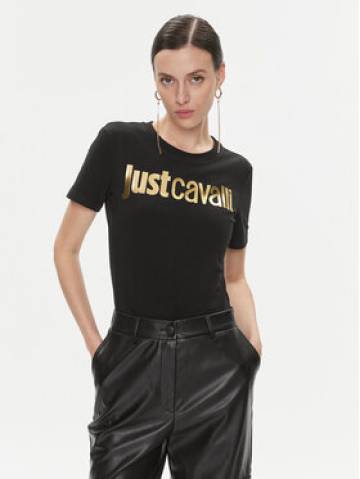 Just Cavalli Футболка 75PAHT00 Чорний Regular Fit Just Cavalli Футболка 75PAHT00 Чорний Regular Fit