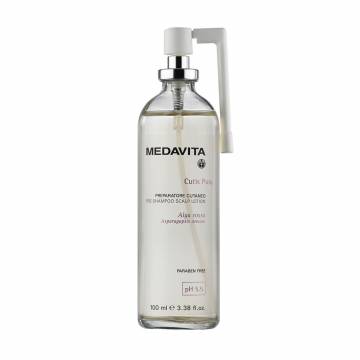 Подготовительный детокс-лосьон для кожи головы Medavita Cutis Pura Pre-Shampoo Scalp Lotion, 100 мл Подготовительный детокс-лосьон для кожи головы Medavita Cutis Pura Pre-Shampoo Scalp Lotion, 100 мл