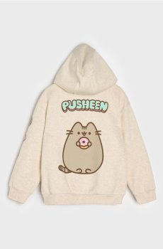 Худі на блискавці Pusheen the Cat - бежевий
