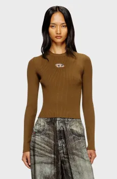 Женский коричневый джемпер M-VALARI Коричневый L Diesel A15328 0DLAX