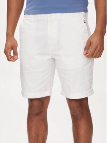 Tommy Jeans Шорти з тканини Scanton DM0DM18812 Білий Regular Fit Tommy Jeans Шорти з тканини Scanton DM0DM18812 Білий Regular Fit