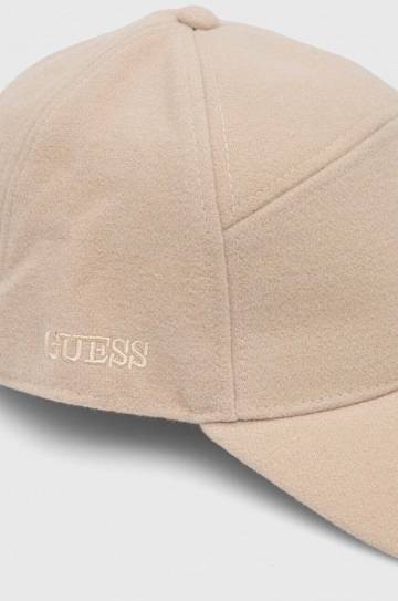 Кепка Guess цвет бежевый однотонная Кепка Guess цвет бежевый однотонная