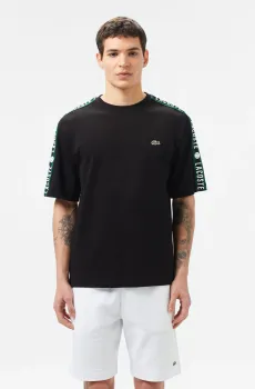 Мужская черная футболка Черный XS Lacoste TH0512031