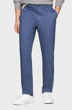 Мужские синие чиносы CHINO DENTON PRINTED STRUCTURE Синий 34-32 Tommy Hilfiger MW0MW35637