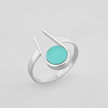 Серебряное кольцо Minimal 1840-blue-16 16 Серебряное кольцо Minimal 1840-blue-16 16