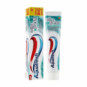 Зубная паста Aquafresh Activ Fresh with Mentol Заряд свежести, 125 мл Зубная паста Aquafresh Activ Fresh with Mentol Заряд свежести, 125 мл
