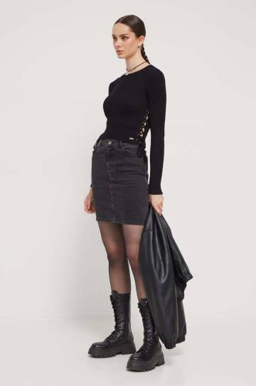 Свитер Guess Originals цвет чёрный лёгкий Свитер Guess Originals цвет чёрный лёгкий