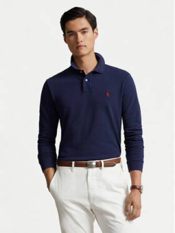 Polo Ralph Lauren Поло 710680790046 Cиній Custom Slim Fit Polo Ralph Lauren Поло 710680790046 Cиній Custom Slim Fit