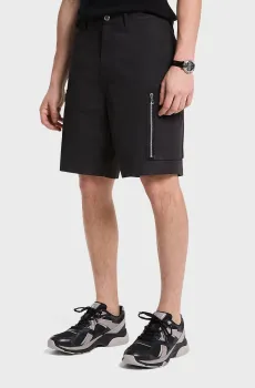 Мужские черные шорты POPLIN ZIP CARGO Черный 30 Michael Kors CS5304THC2