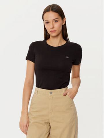 Tommy Jeans Футболка DW0DW20459 Чорний Slim Fit Tommy Jeans Футболка DW0DW20459 Чорний Slim Fit