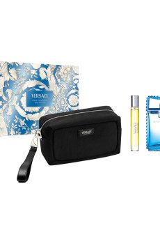 Парфюмированный набор мужской Versace Eau Fraiche Set (туалетная вода, 100 мл + туалетная вода, 10 мл + косметичка)
