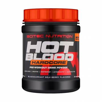 Предтренировочный комплекс Scitec Nutrition Hot Blood Hardcore Черная смородина и ягоды годжи, в порошке, 375 г Предтренировочный комплекс Scitec Nutrition Hot Blood Hardcore Черная смородина и ягоды годжи, в порошке, 375 г