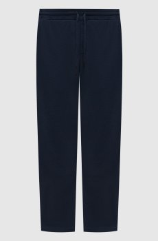 Синие спортивные брюки из шерсти