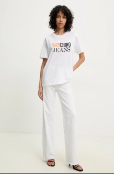 Хлопковая футболка Moschino Jeans