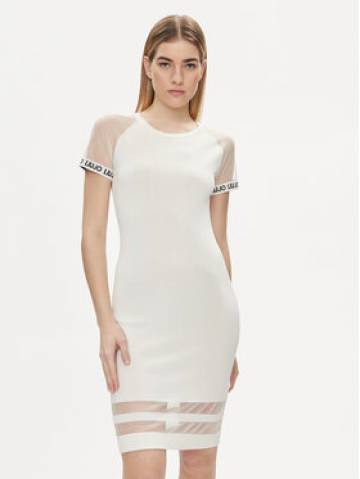 Liu Jo Повсякденна сукня TA4223 MS36L Білий Slim Fit Liu Jo Повсякденна сукня TA4223 MS36L Білий Slim Fit