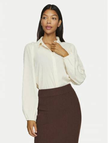 Vila Сорочка Brietta 14102572 Écru Regular Fit Vila Сорочка Brietta 14102572 Écru Regular Fit