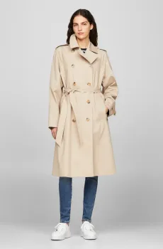 Женский бежевый тренч COTTON CLASSIC Бежевый XS Tommy Hilfiger WW0WW40482