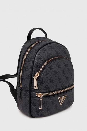 Рюкзак Guess женский цвет чёрный маленький узорный Рюкзак Guess женский цвет чёрный маленький узорный