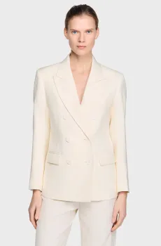 Женский белый жакет Белый 38 Sandro SFPVE01277_Ecru