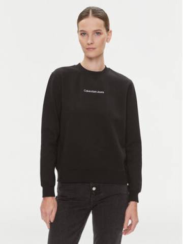 Calvin Klein Jeans Світшот Institutional J20J222548 Чорний Regular Fit Calvin Klein Jeans Світшот Institutional J20J222548 Чорний Regular Fit