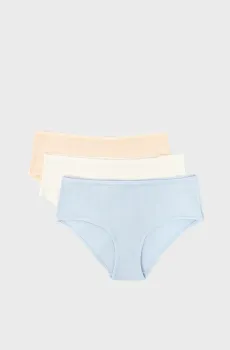 Женские трусики-шорты (3 шт) JOHN Разноцветный M Etam 6539635