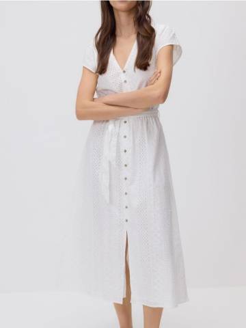 Reserved - LADIES` DRESS - білий - 6683B-00X Reserved - LADIES` DRESS - білий - 6683B-00X