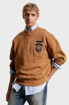 Мужской рыжий свитшот MOUNTAIN MULTI BADGE Рыжий L Tommy Hilfiger MW0MW32671