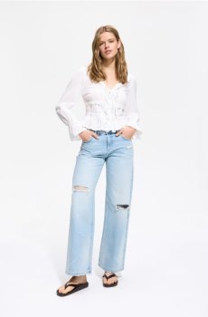 Reserved - Джинси straight fit з вузькою посадкою - синій - 511JX-50J