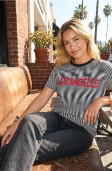 Футболка у смужку - різнобарвний