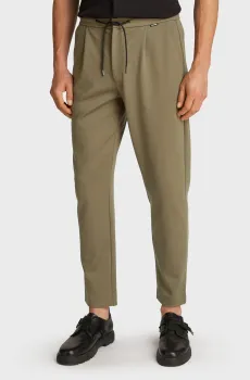 Мужские оливковые брюки COMFORT KNIT TAPERED PLEAT Оливковый 33-32 Calvin Klein K10K113648