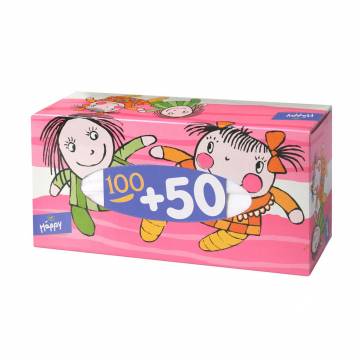 Бумажные платки Bella baby Happy, 2-слойные, 100+50 шт Бумажные платки Bella baby Happy, 2-слойные, 100+50 шт