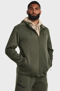 Мужская оливковая ветровка UA ESSENTIAL SWACKET Оливковый XL Under Armour 1378824-390