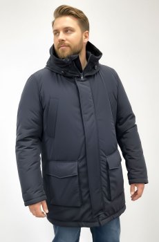 Мужская зимняя куртка-парка синего цвета AS-140-nord-m-navy