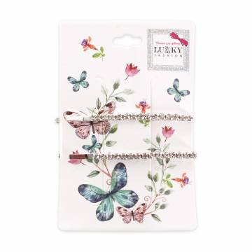 Заколки для волос Lukky серебристые, 2 шт (T18469) Заколки для волос Lukky серебристые, 2 шт (T18469)