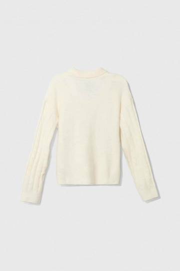 Детский свитер с примесью шерсти Pepe Jeans Renata цвет бежевый