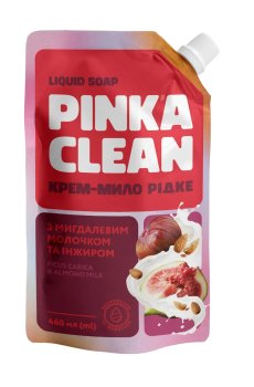 Жидкое крем-мыло Pinka Clean с миндальным молочком и инжиром, 460 мл