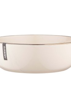 Тарелка суповая Ardesto Marmo бежевая, 19 см (AR2919MRBS)
