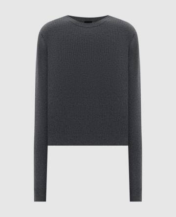 Серый джемпер из шерсти и кашемира