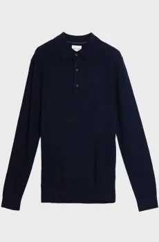 Мужское темно-синее поло Синий M Gant 8050293