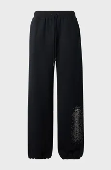 Женские черные спортивные брюки RHINESTONE Черный M Karl Lagerfeld B1W10020