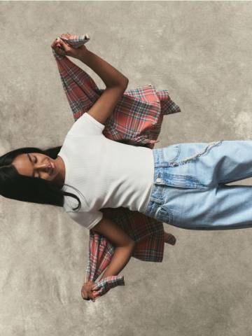 Reserved - Прямі джинси з ланцюжком - синій - 822FF-50J