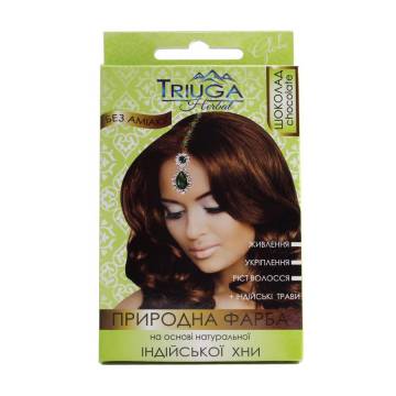 Безаммиачная краска для волос Triuga Herbal на основе натуральной индийской хны, Шоколад, 25 г Безаммиачная краска для волос Triuga Herbal на основе натуральной индийской хны, Шоколад, 25 г