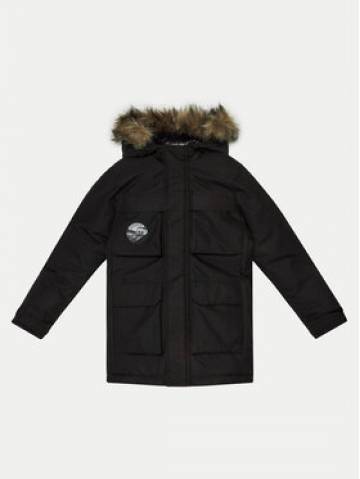 Jack&Jones Junior Куртка парка Star 12258941 Чорний Regular Fit Jack&Jones Junior Куртка парка Star 12258941 Чорний Regular Fit