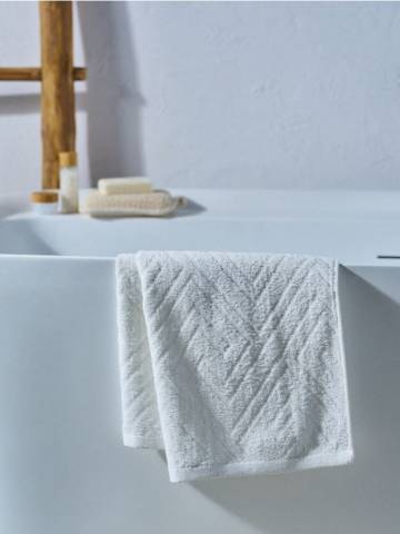 Бавовняний рушник 30x50 - білий