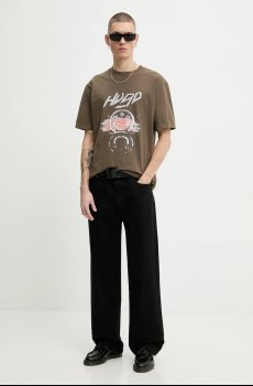 Хлопковая футболка Hugo Blue Noctornix