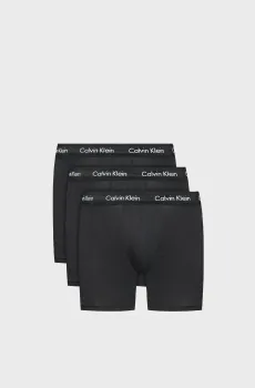 Мужские черные боксеры (3 шт) Черный S Calvin Klein 000NB1770A